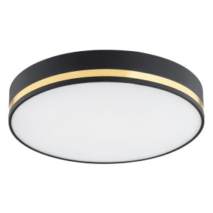 Amore D25 plafon 2-punktowy czarny/złoty 7040AR