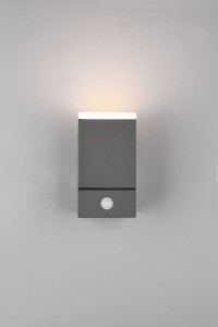 Hador LED kinkiet zewnętrzny 1-punktowy z czujnikiem ruchu antracyt DL142270669