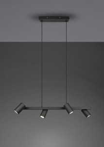 Marley lampa wisząca 4-punktowa czarna 302400432