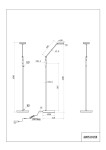 Lampa podłogowa Franklin LED 1-punktowa w kolorze antracytowym, z prostą, smukłą konstrukcją. Ujęcie frontalne, z wysokością 1530 mm i podstawą o średnicy 230 mm. Wyposażona w elastyczny ramie umożliwiający regulację kąta.