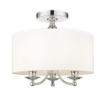 Abu Dhabi lampa sufitowa 3-punktowa chrom/biała C03466CH-WH