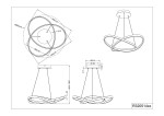 Lampa wisząca Course LED 4000K w kolorze niklowym. Okrągły klosz z falistymi elementami, średnica 600 mm, zawieszona na cienkich linkach. Prosty design, idealna do nowoczesnych wnętrz. Wymiary: wysokość maksymalna 1500 mm.