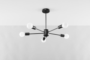 Lango lampa wisząca 5-punktowa czarna SL.1022