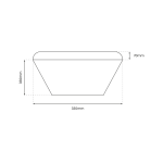 Plafon Nemo LED D33 w kolorze czarnym, o średnicy 330 mm i wysokości 70 mm, oświetlenie o mocy 17W i temperaturze barwowej 4000K, z klasą ochrony IP44, idealny do pomieszczeń narażonych na wilgoć.