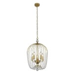 Shower lampa wisząca 5-punktowa złota 30216-5GO