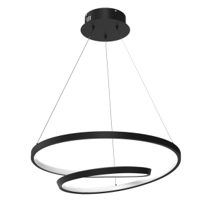 Lucero LED lampa wisząca 1-punktowa czarna ML7948