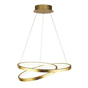 Float LED lampa wisząca 1-punktowa złota 8761GO