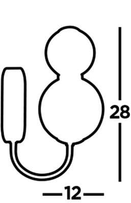 Kinkiet Snowball LED 2-punktowy w chromowanej obudowie. Produkt przedstawia zaokrąglone elementy w formie dwóch kul o wysokości 28 cm i szerokości 12 cm, z przyłączem do ściany. Idealny do nowoczesnych wnętrz.