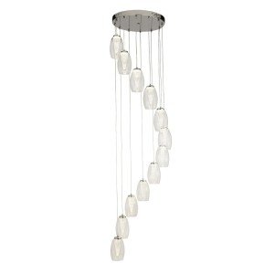 Cyclone LED lampa wisząca 12-punktowa chrom 97291-12CL
