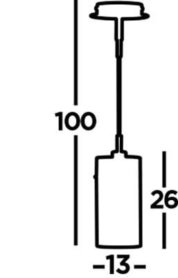 Lampa wisząca Duo 2, 1-punktowa w srebrnej satynie z przydymionym kloszem. Kształt cylindryczny, z zawieszeniem o długości 100 cm. Wymiary klosza: wysokość 26 cm, średnica 13 cm. Prosty design, idealna do nowoczesnych wnętrz.