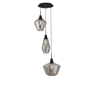 Mia lampa wisząca 3-punktowa czarna 5423-3BK
