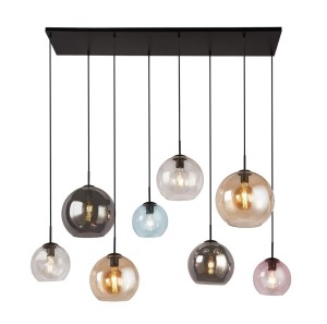 Mardi Gras II lampa wisząca 8-punktowa czarna 94002-8BK