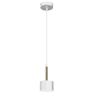 Arena lampa wisząca 1-punktowa biała/złota MLP7754