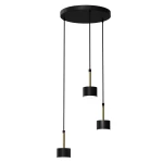 Arena lampa wisząca 3-punktowa czarna/złota MLP7762