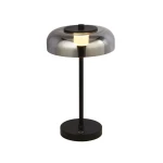 Frisbee LED lampa stołowa 1-punktowa czarna EU59801-1SM