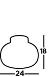 Czarna lampa sufitowa Lumina 1 punktowa 10271-1BK, o wymiarach 24 cm szerokości i 18 cm wysokości. Okrągła, gładka forma z wąskim mocowaniem. Idealna do nowoczesnych wnętrz.