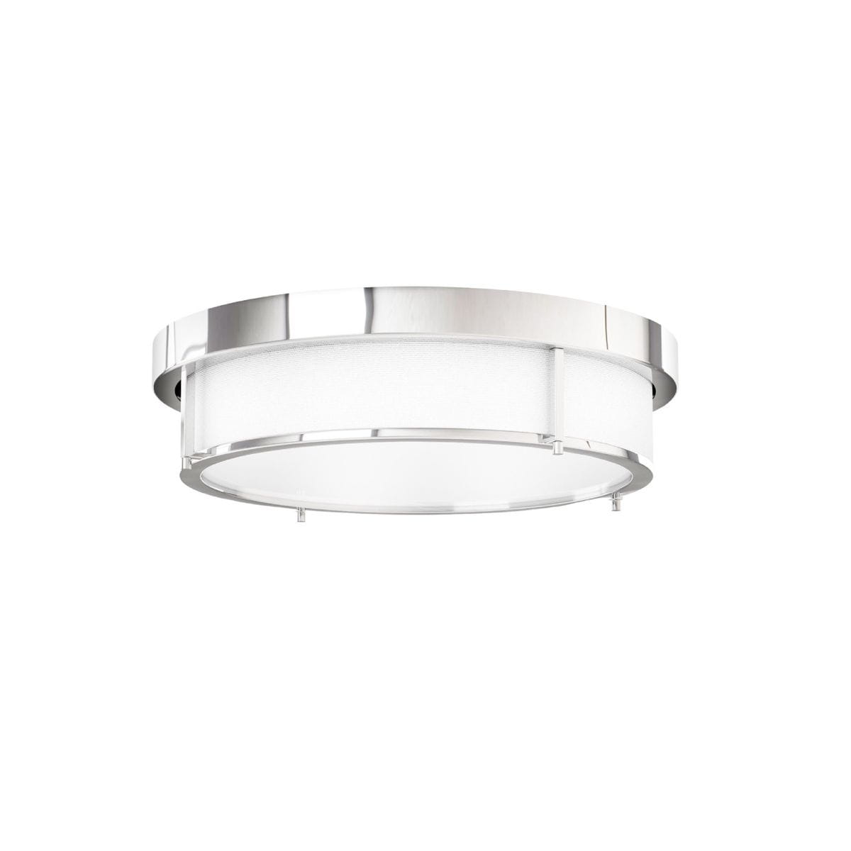 Lampa sufitowa Romi PL Cromo 40, 3-punktowa, z chromowanym wykończeniem. Okrągła konstrukcja z białym kloszem, zamontowana pod sufitem. Wymiary: średnica 40 cm, wysokość 10 cm. Prosta, nowoczesna forma, idealna do różnych wnętrz.