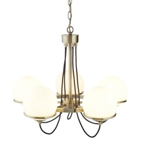 Sphere lampa wisząca 5-punktowa antyczny mosiądz 7095-5AB