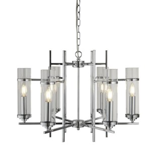 Milo lampa wisząca 6-punktowa chrom 3096-6CC