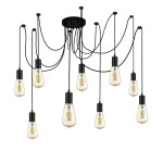 Squiggle lampa wisząca 9-punktowa czarna 9669-9BK
