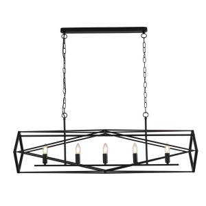 Chassis lampa wisząca 5-punktowa czarna 7335-5BK