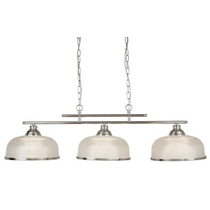 Bistro II lampa wisząca 3-punktowa satynowe srebro 3593-3SS