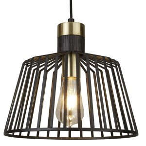 Bird Cage lampa wisząca 1-punktowa czarna 9411BK
