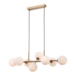 Mirellio lampa wisząca 8-punktowa mosiądz miodowy PND-66463-8-HB