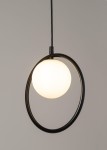 Aqua lampa wisząca 1-punktowa czarna/złota 33407