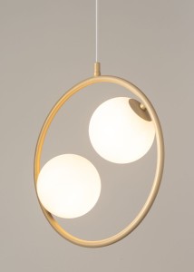 Aqua lampa wisząca 2-punktowa złota 33412
