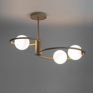 Aqua lampa wisząca 3-punktowa złota 33467
