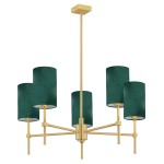 Abruzzo lampa wisząca 5-punktowa zielony 2147AR