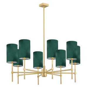 Abruzzo lampa wisząca 8-punktowa zielona 5055AR