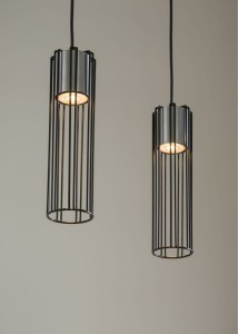 Fobia lampa wisząca 2-punktowa czarna/srebrna 33451