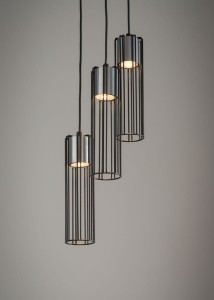 Fobia lampa wisząca 3-punktowa czarna/srebrna 33457