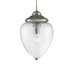 Moscow lampa wisząca 1-punktowa antyczny mosiądz 1091AB