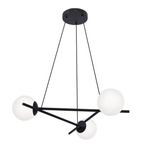Arton lampa wisząca 3-punktowa czarna K-4966 