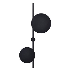Rega kinkiet 2-punktowy czarny K-4638