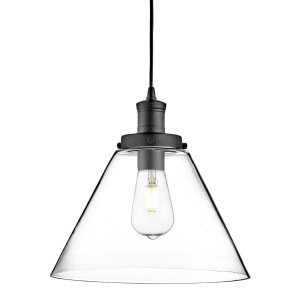 Pyramid lampa wisząca 1-punktowa czarna 3228BK