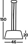 Lampa wisząca Tiara 5-punktowa w kolorze chromu z przydymionymi kloszami. Wymiary: wysokość 150 cm, szerokość 46 cm, głębokość 20 cm. Stojąca konstrukcja z prostym, nowoczesnym designem.