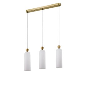 Piega lampa wisząca 3-punktowa patyna/biały LP-939/3L white