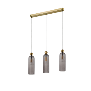Piega lampa wisząca 3-punktowa patyna/dymiony LP-939/3L smoked