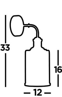 Kinkiet Pipes 1-punktowy w kolorze antycznego mosiądzu. Produkt ma okrągłą podstawę oraz prostą, zakrzywioną rurkę prowadzącą do klosza. Wymiary: wysokość 33 cm, szerokość 12 cm, głębokość 16 cm. Idealny do wnętrz w stylu vintage.