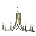 Ascona lampa wisząca 8-punktowa antyczny mosiądz 4168-8AB