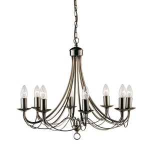 Maypole lampa wisząca 8-punktowa antyczny mosiądz 6348-8AB
