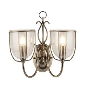 Silhouette kinkiet 2-punktowy antyczny mosiądz 6352-2AB