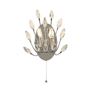 Peacock kinkiet 2-punktowy chrom 86012-2CC