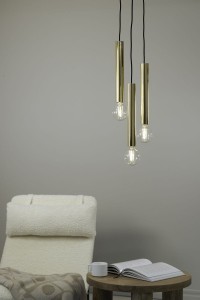 Sencillo lampa wisząca 3-punktowa mosiądz 108436