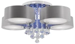 Antila E27 + 27LED lampa sufitowa (z pilotem) 5-punktowa chrom/szara DRS8006/5 8C GREY