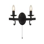 Cartwheel III kinkiet 2-punktowy czarny 8902-2BK